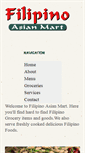 Mobile Screenshot of filipinoasianmart.com
